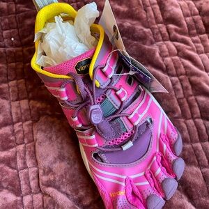 Vibram Pink and Purple FiveFingers TrekSport Shoes